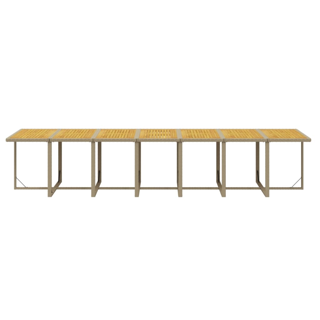 15-delige Tuinset met kussens poly rattan beige is nu te koop bij PeponiXL, paradijselijk wonen!