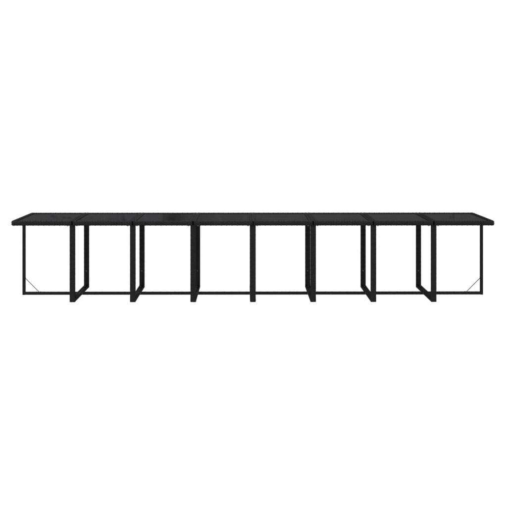 21-delige Tuinset met kussens poly rattan zwart is nu te koop bij PeponiXL, paradijselijk wonen!
