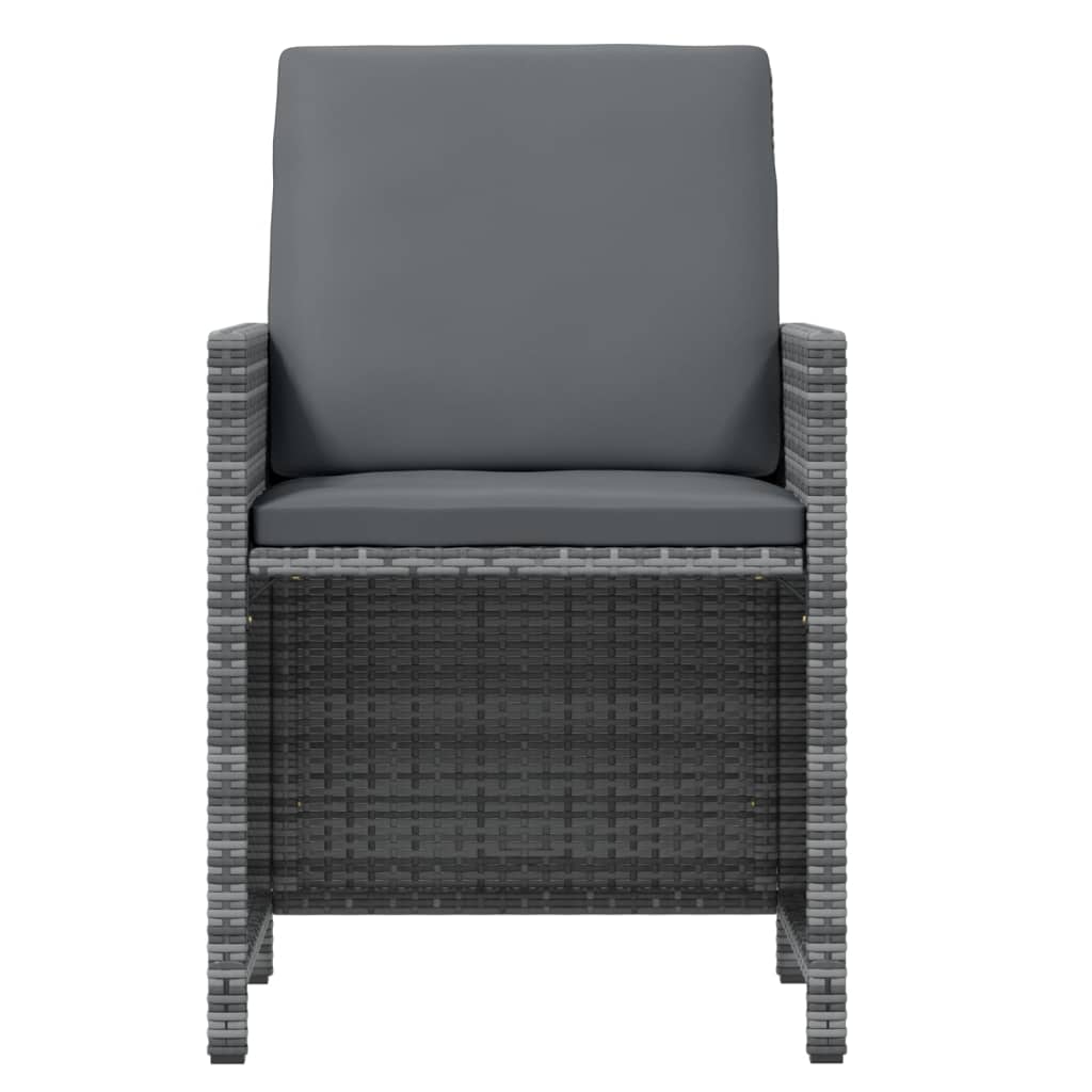 17-delige Tuinset met kussens poly rattan grijs is nu te koop bij PeponiXL, paradijselijk wonen!