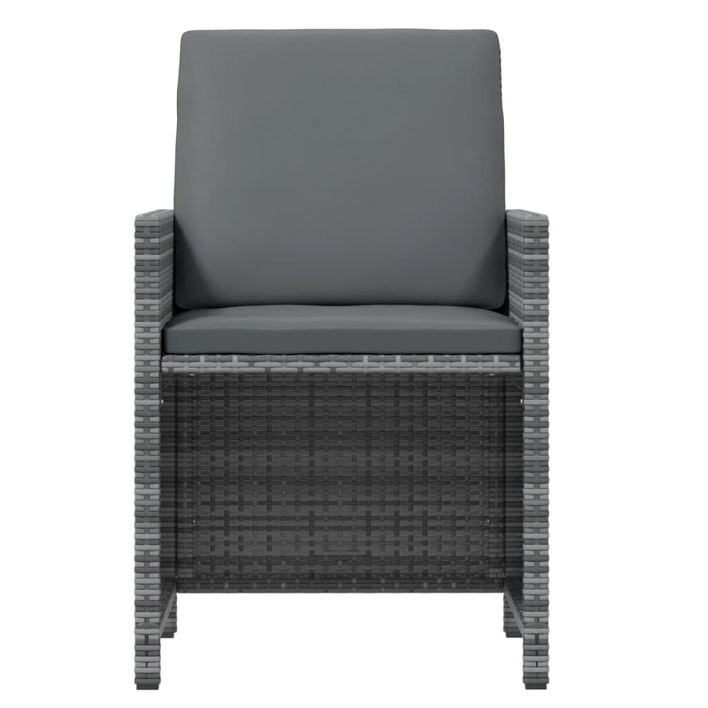 21-delige Tuinset met kussens poly rattan grijs is nu te koop bij PeponiXL, paradijselijk wonen!