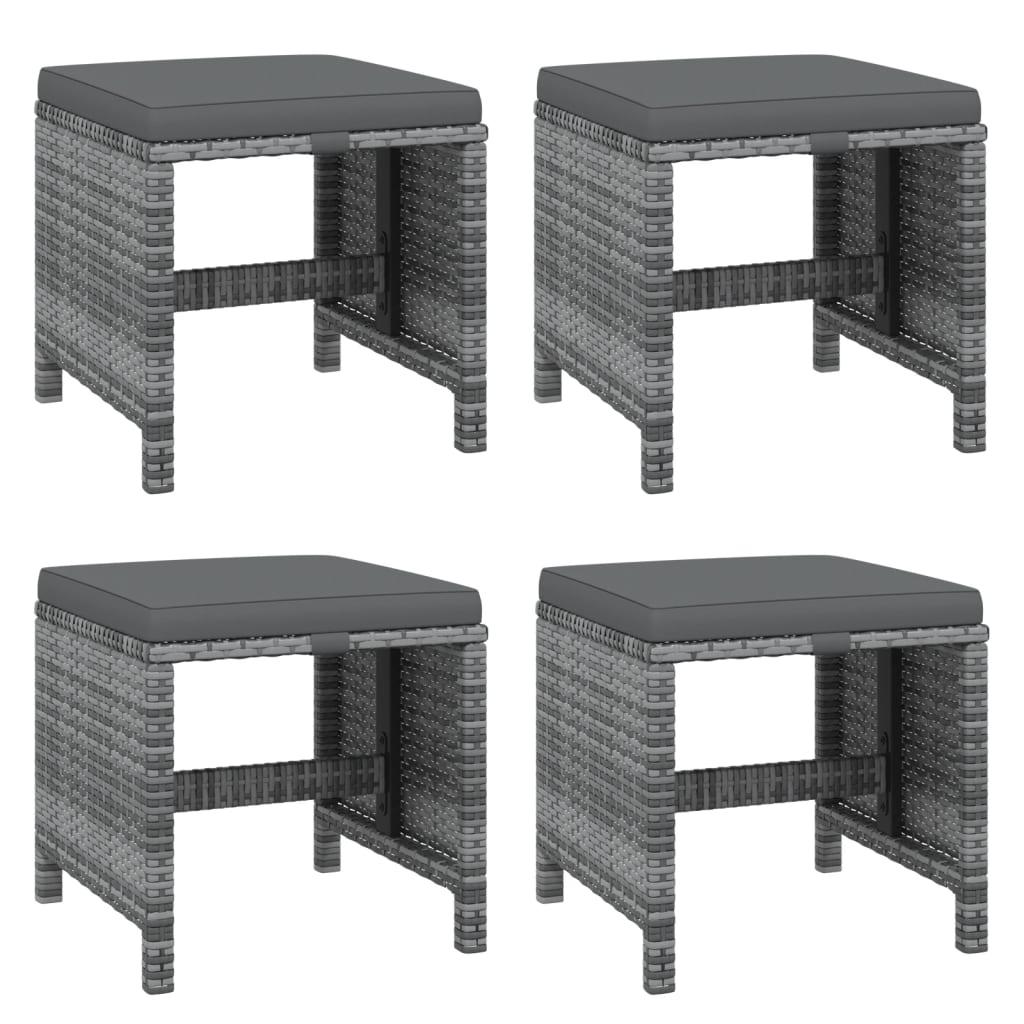 21-delige Tuinset met kussens poly rattan grijs is nu te koop bij PeponiXL, paradijselijk wonen!