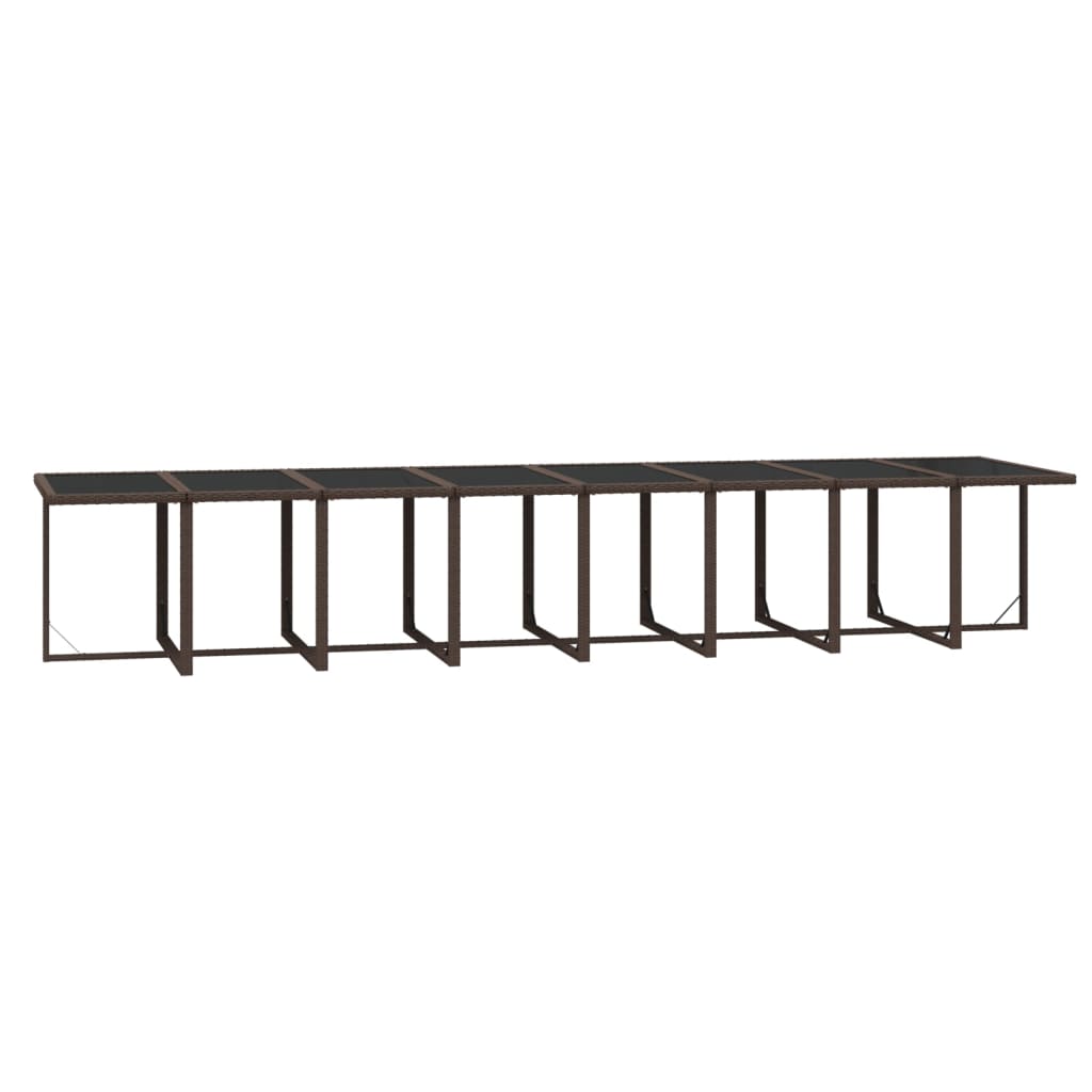 21-delige Tuinset met kussens poly rattan bruin is nu te koop bij PeponiXL, paradijselijk wonen!