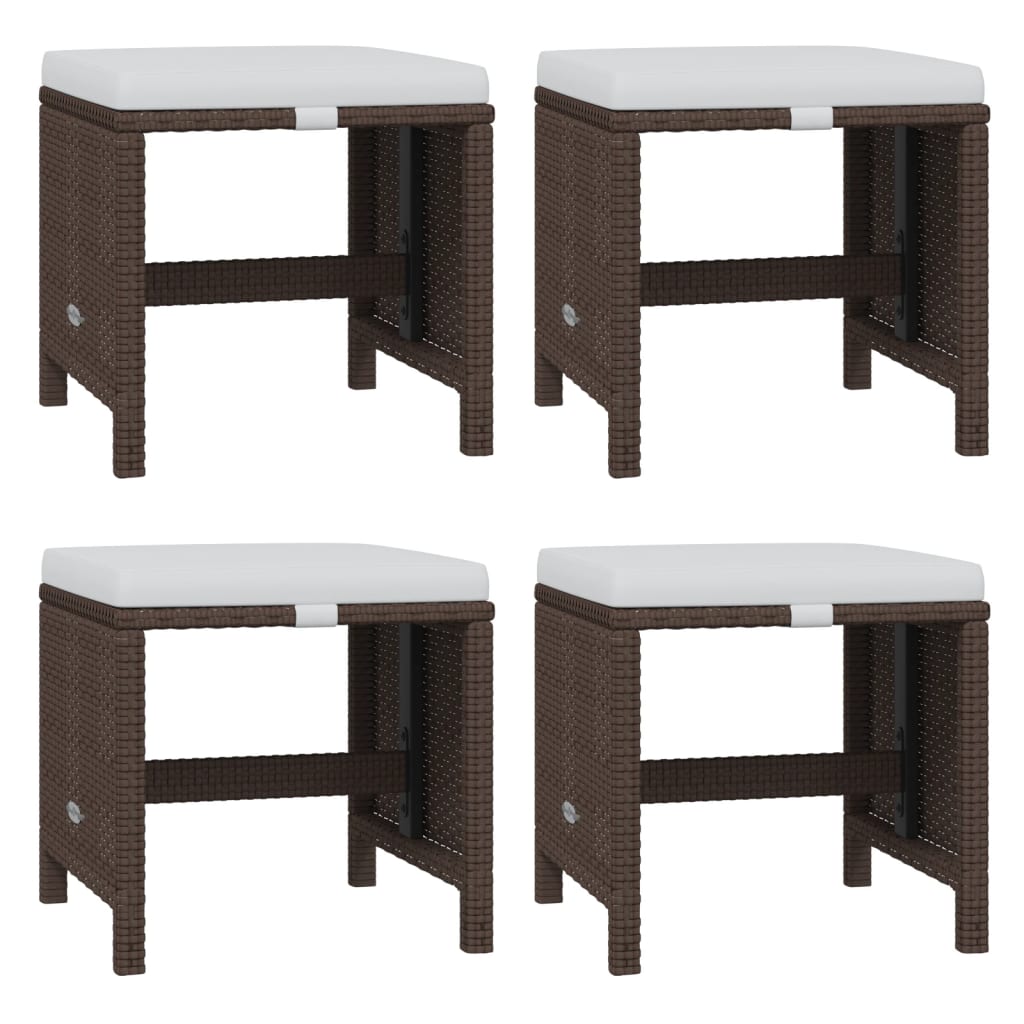 21-delige Tuinset met kussens poly rattan bruin is nu te koop bij PeponiXL, paradijselijk wonen!