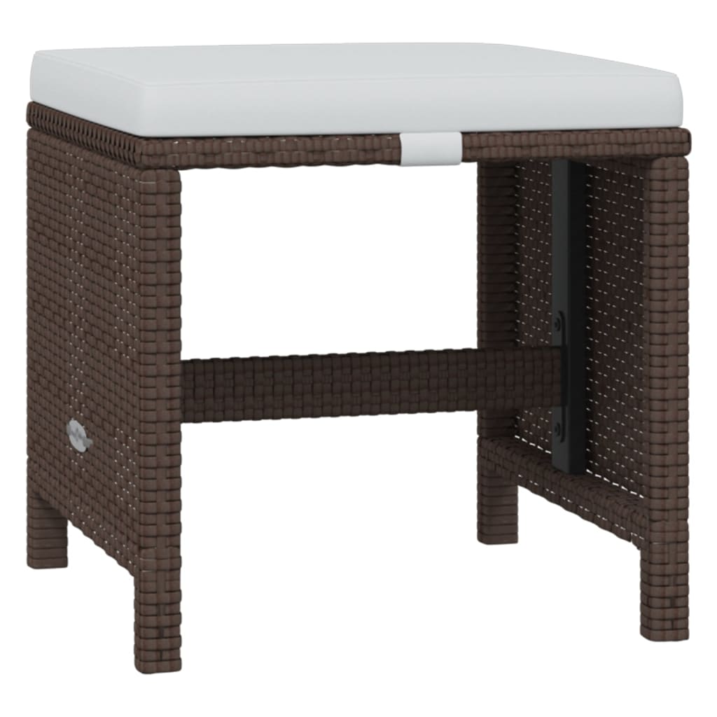 21-delige Tuinset met kussens poly rattan bruin is nu te koop bij PeponiXL, paradijselijk wonen!