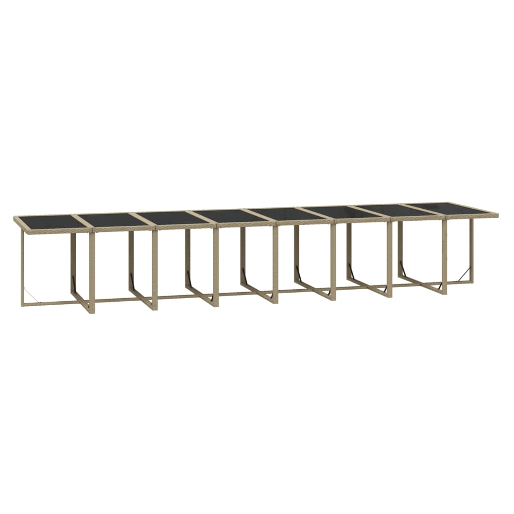 21-delige Tuinset met kussens poly rattan beige is nu te koop bij PeponiXL, paradijselijk wonen!