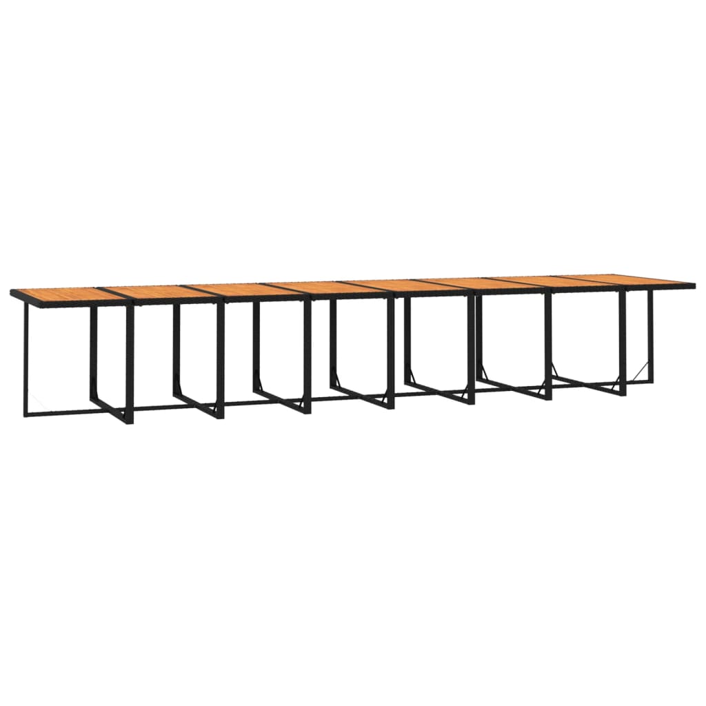 17-delige Tuinset met kussens poly rattan zwart is nu te koop bij PeponiXL, paradijselijk wonen!