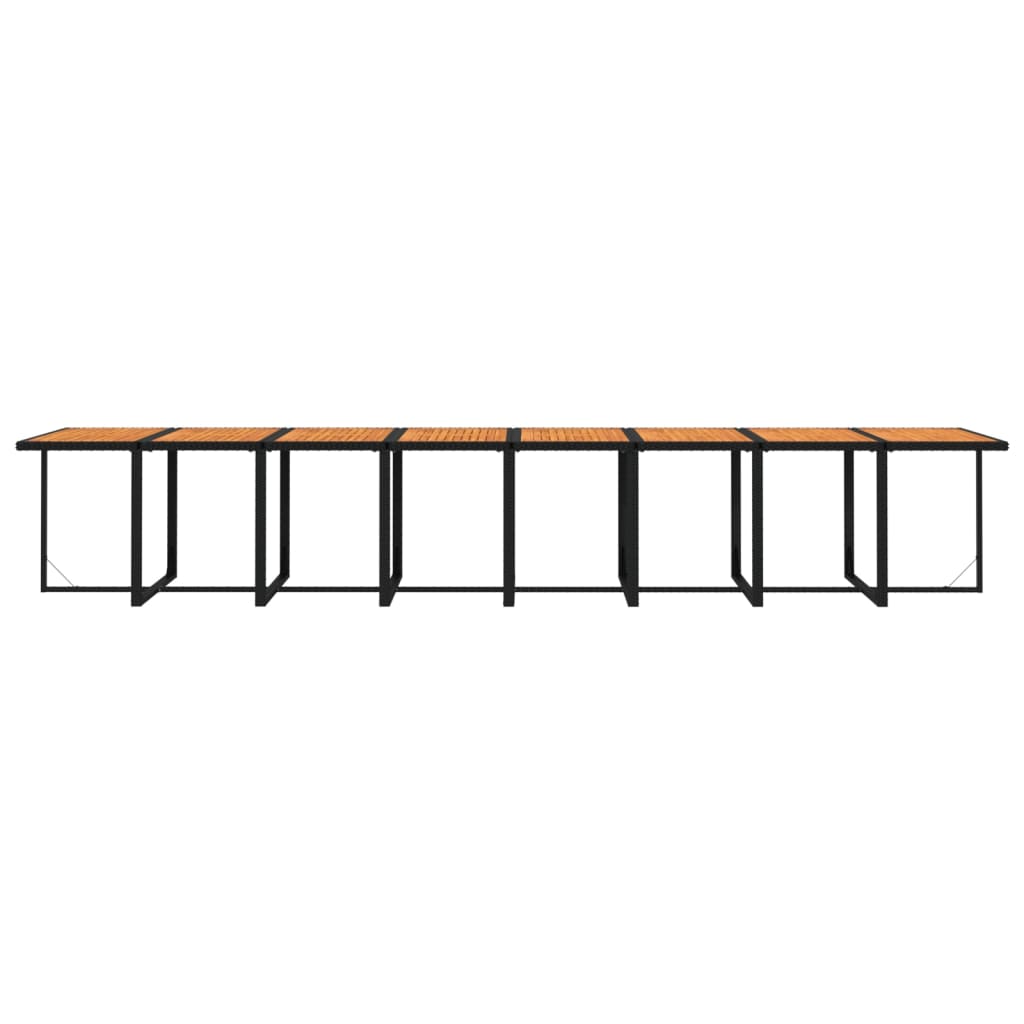 17-delige Tuinset met kussens poly rattan zwart is nu te koop bij PeponiXL, paradijselijk wonen!