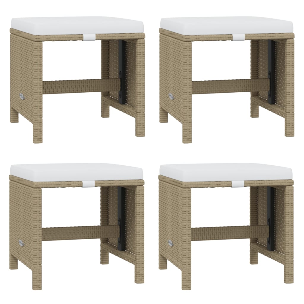 21-delige Tuinset met kussens poly rattan beige is nu te koop bij PeponiXL, paradijselijk wonen!
