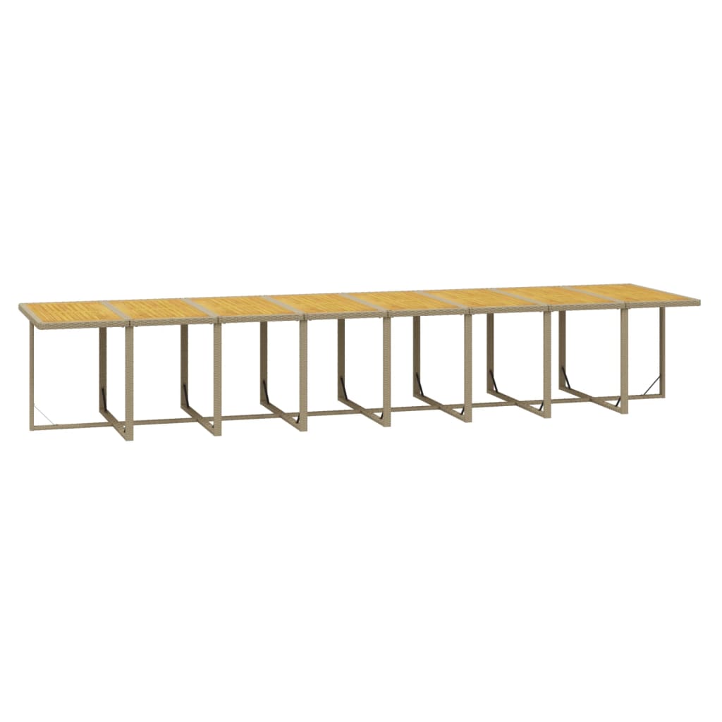 21-delige Tuinset met kussens poly rattan beige is nu te koop bij PeponiXL, paradijselijk wonen!