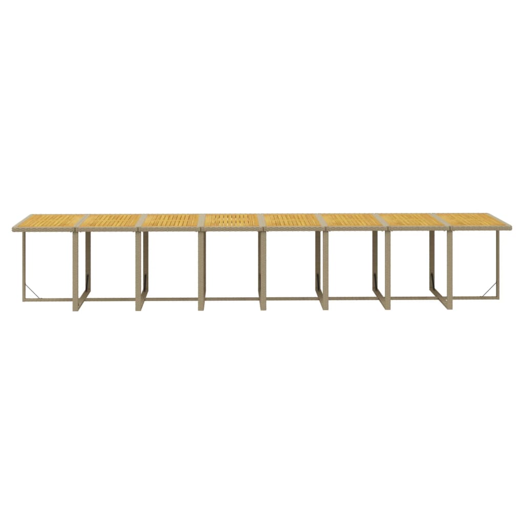 21-delige Tuinset met kussens poly rattan beige is nu te koop bij PeponiXL, paradijselijk wonen!