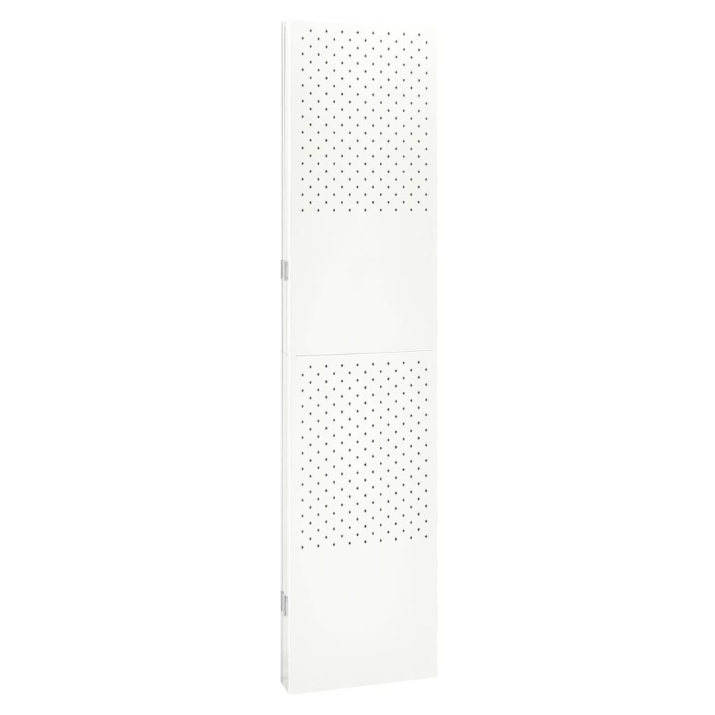 Kamerschermen 2 st met 4 panelen 160x180 cm staal wit is nu te koop bij PeponiXL, paradijselijk wonen!