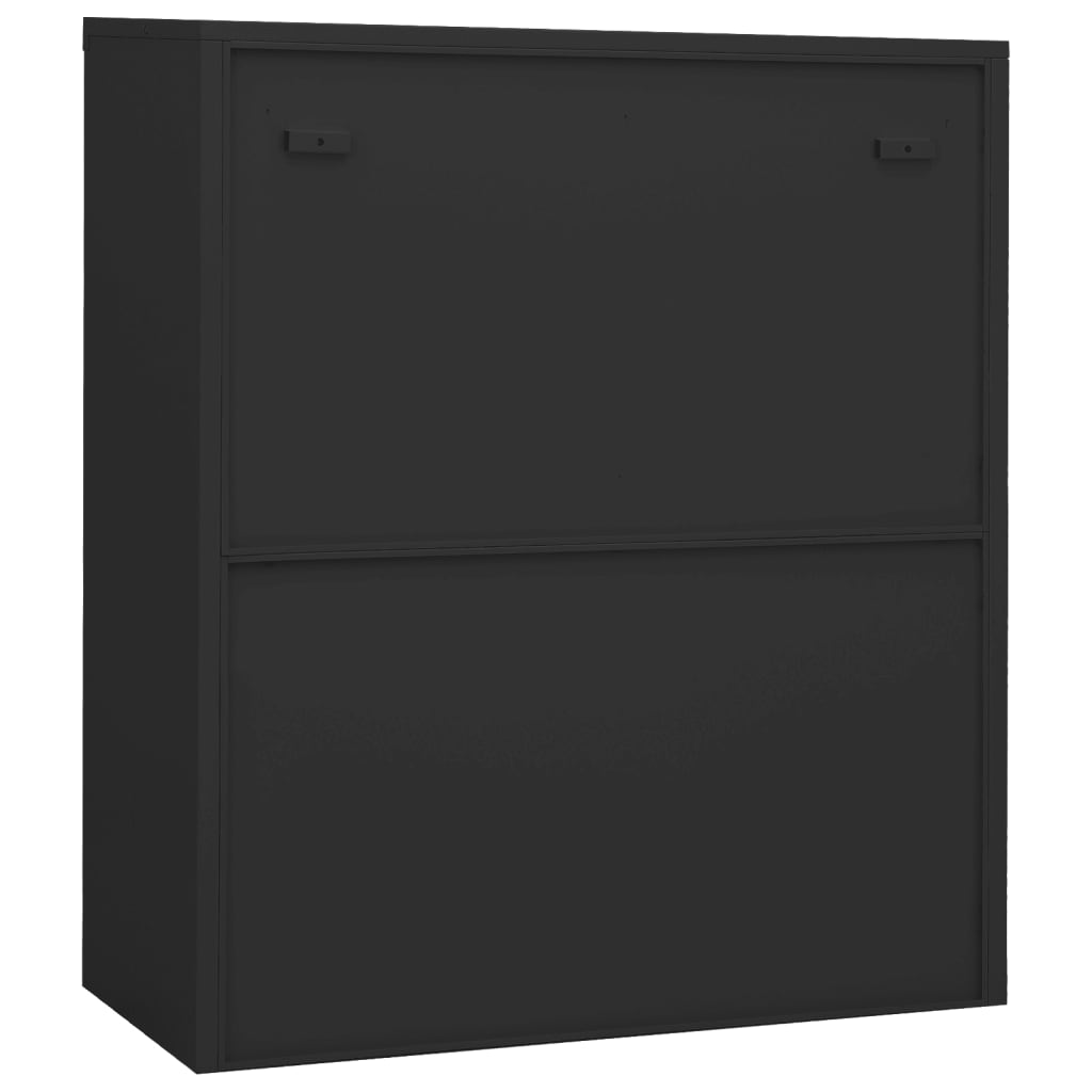 Kantoorkast met plantenbak 90x40x128 cm staal antracietkleurig is nu te koop bij PeponiXL, paradijselijk wonen!