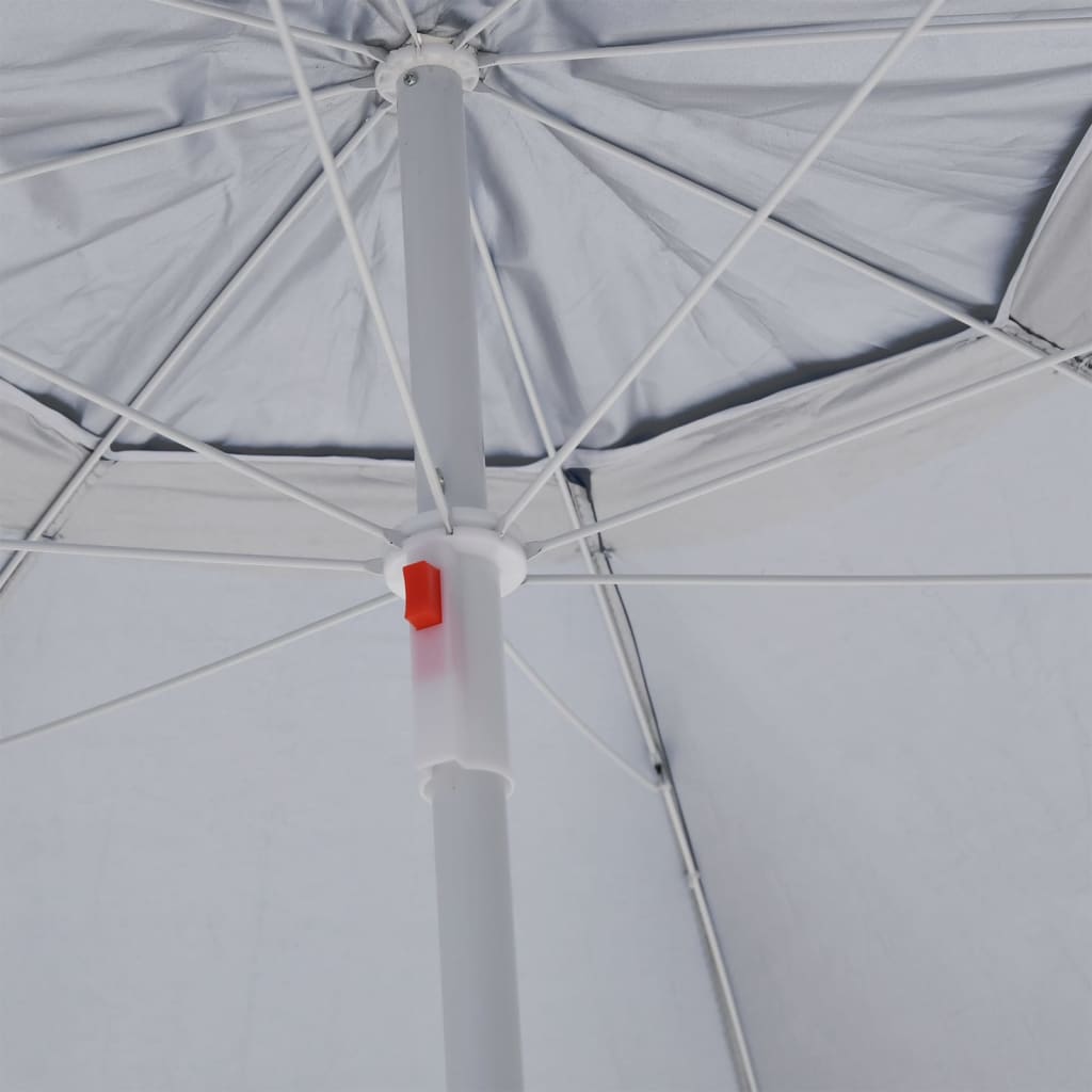 Strandparasol met zijwanden 215 cm antracietkleurig is nu te koop bij PeponiXL, paradijselijk wonen!
