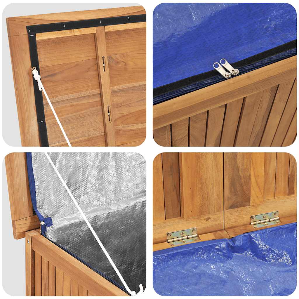 Tuinbox 114x50x58 cm massief teakhout is nu te koop bij PeponiXL, paradijselijk wonen!