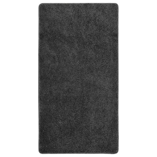 Vloerkleed shaggy anti-slip 80x150 cm donkergrijs is nu te koop bij PeponiXL, paradijselijk wonen!