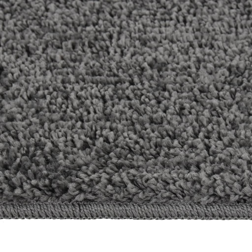 Vloerkleed shaggy anti-slip 120x170 cm donkergrijs is nu te koop bij PeponiXL, paradijselijk wonen!