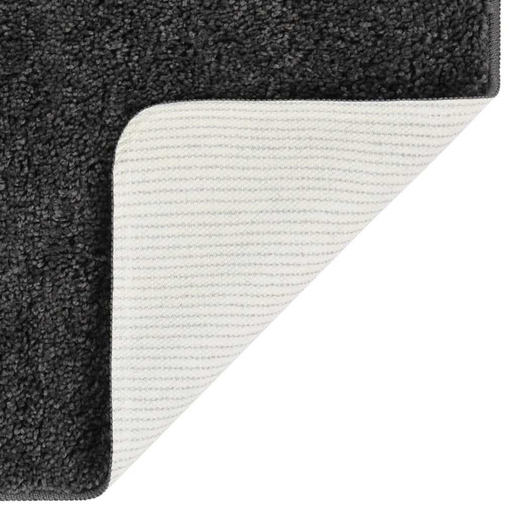 Vloerkleed shaggy anti-slip 120x170 cm donkergrijs is nu te koop bij PeponiXL, paradijselijk wonen!