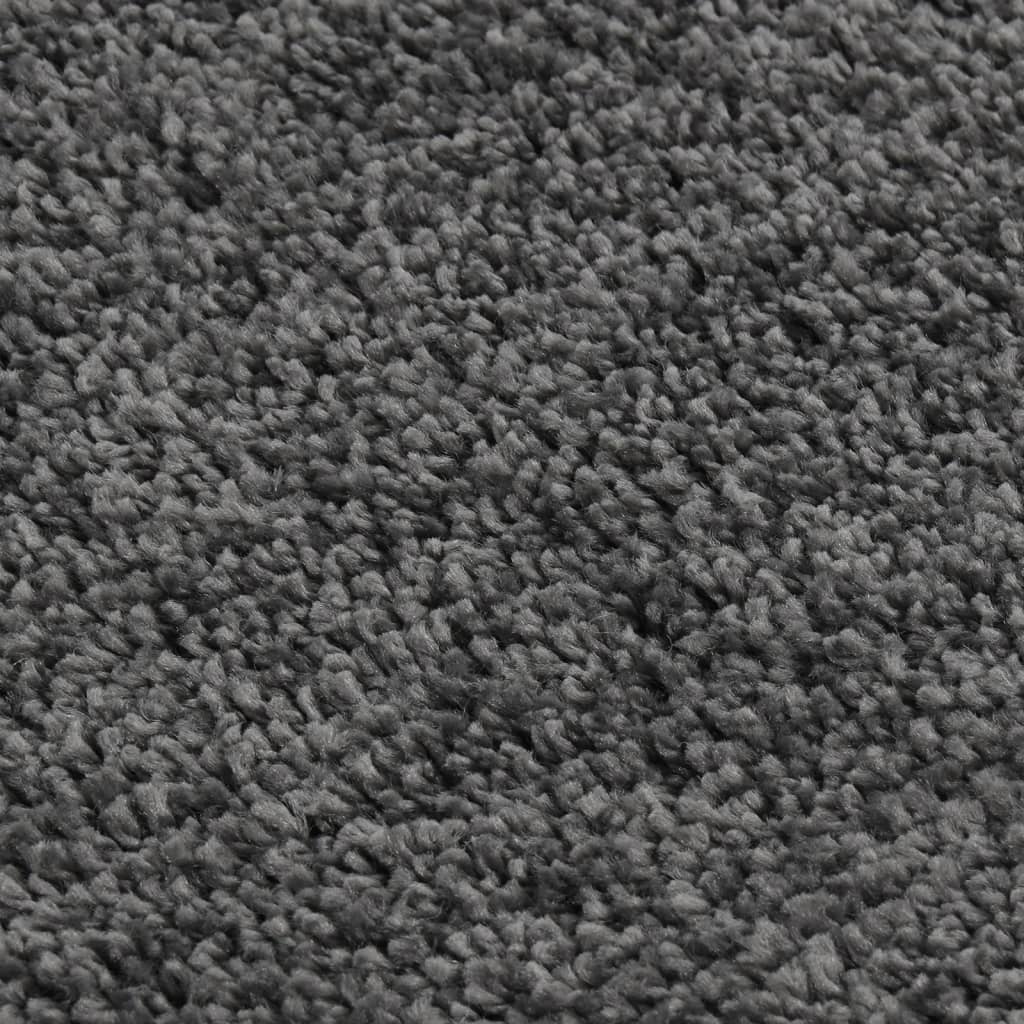 Vloerkleed shaggy anti-slip 140x200 cm donkergrijs is nu te koop bij PeponiXL, paradijselijk wonen!