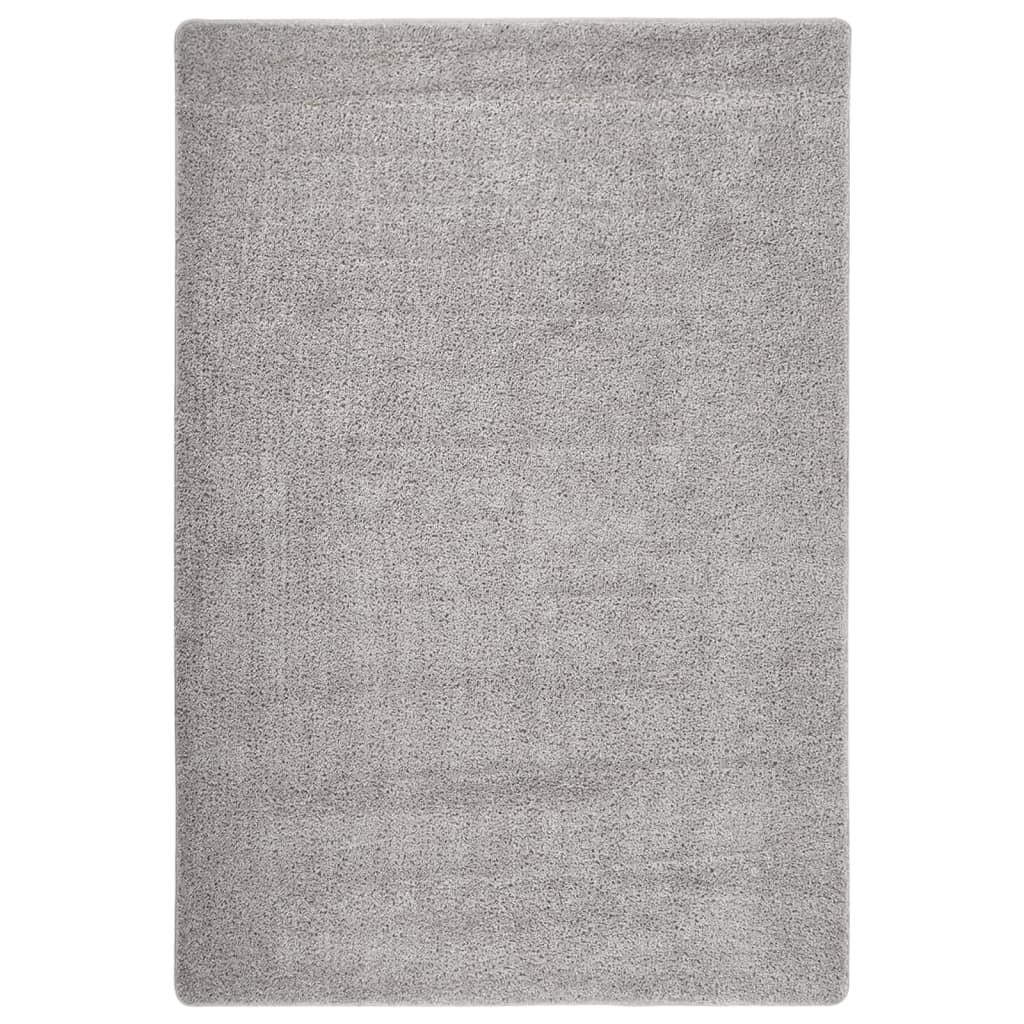 Vloerkleed shaggy anti-slip 120x170 cm lichtgrijs is nu te koop bij PeponiXL, paradijselijk wonen!