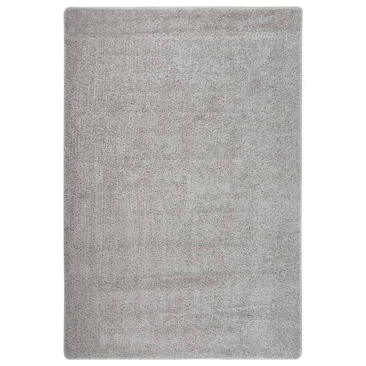 Vloerkleed shaggy anti-slip 140x200 cm lichtgrijs is nu te koop bij PeponiXL, paradijselijk wonen!