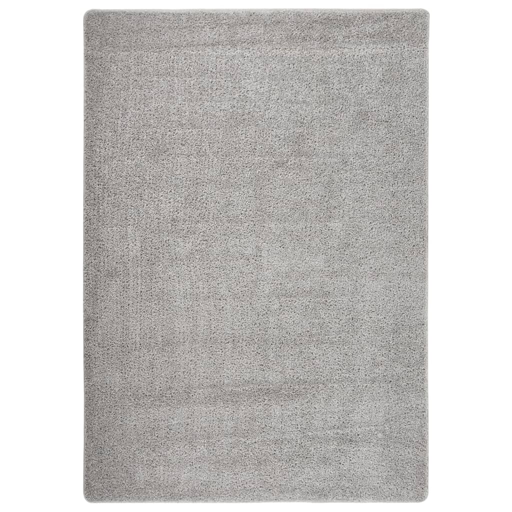 Vloerkleed shaggy anti-slip 160x230 cm lichtgrijs is nu te koop bij PeponiXL, paradijselijk wonen!