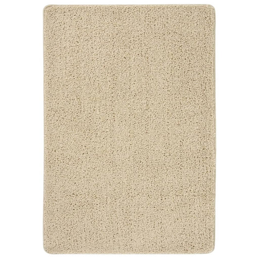Vloerkleed shaggy anti-slip 120x170 cm crèmekleurig is nu te koop bij PeponiXL, paradijselijk wonen!