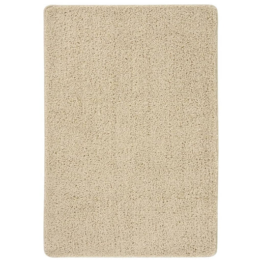 Vloerkleed shaggy anti-slip 160x230 cm crèmekleurig is nu te koop bij PeponiXL, paradijselijk wonen!