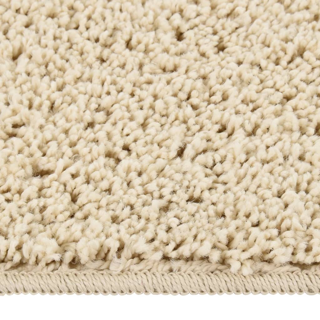 Vloerkleed shaggy anti-slip 160x230 cm crèmekleurig is nu te koop bij PeponiXL, paradijselijk wonen!