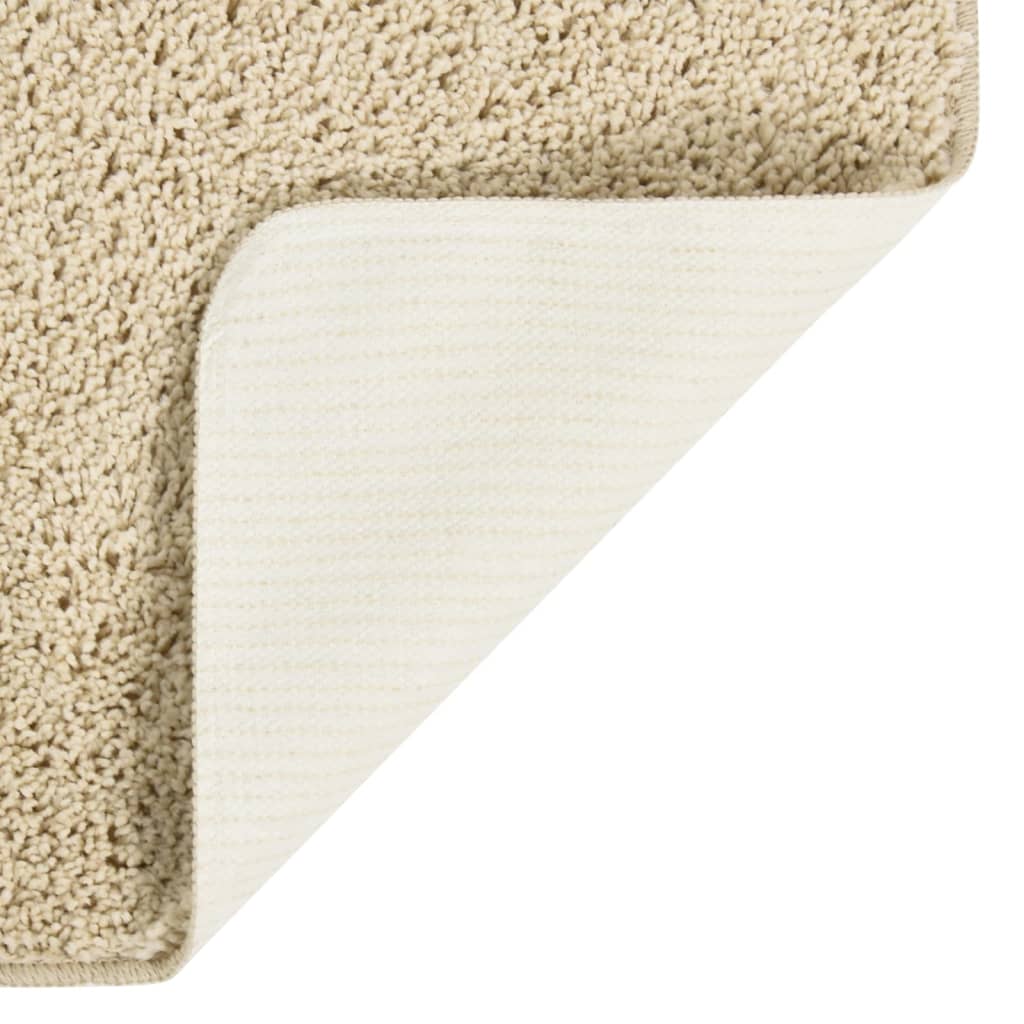 Vloerkleed shaggy anti-slip 160x230 cm crèmekleurig is nu te koop bij PeponiXL, paradijselijk wonen!