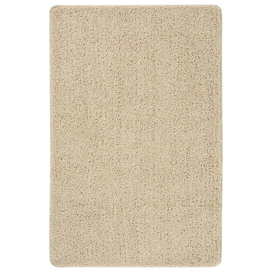 Vloerkleed shaggy anti-slip 200x290 cm crèmekleurig is nu te koop bij PeponiXL, paradijselijk wonen!