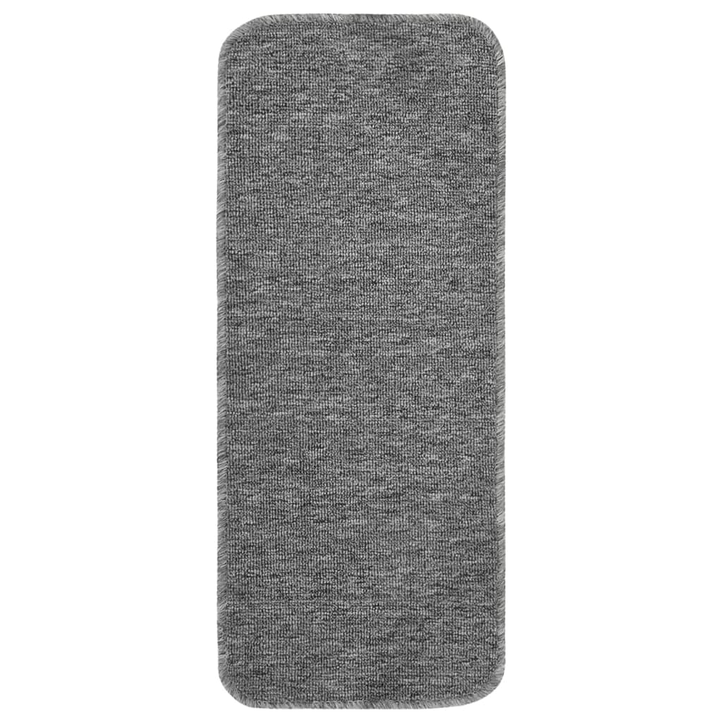 Trapmatten 15 st anti-slip rechthoekig 60x25 cm grijs is nu te koop bij PeponiXL, paradijselijk wonen!