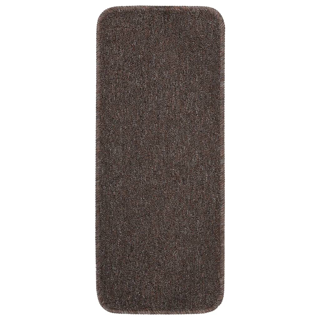 Trapmatten 15 st anti-slip rechthoekig 60x25 cm bruin is nu te koop bij PeponiXL, paradijselijk wonen!