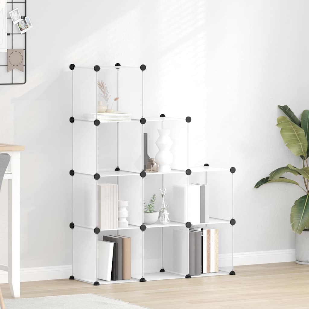 Opbergmeubel met 9 vakken polypropeen transparant is nu te koop bij PeponiXL, paradijselijk wonen!