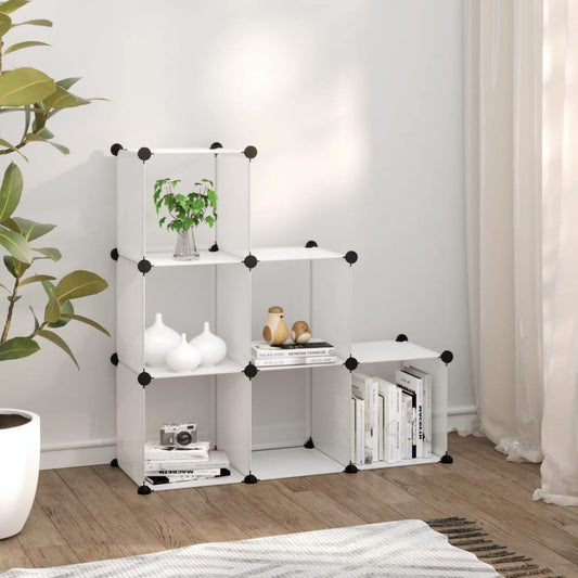 Opbergmeubel met 6 vakken polypropeen transparant is nu te koop bij PeponiXL, paradijselijk wonen!