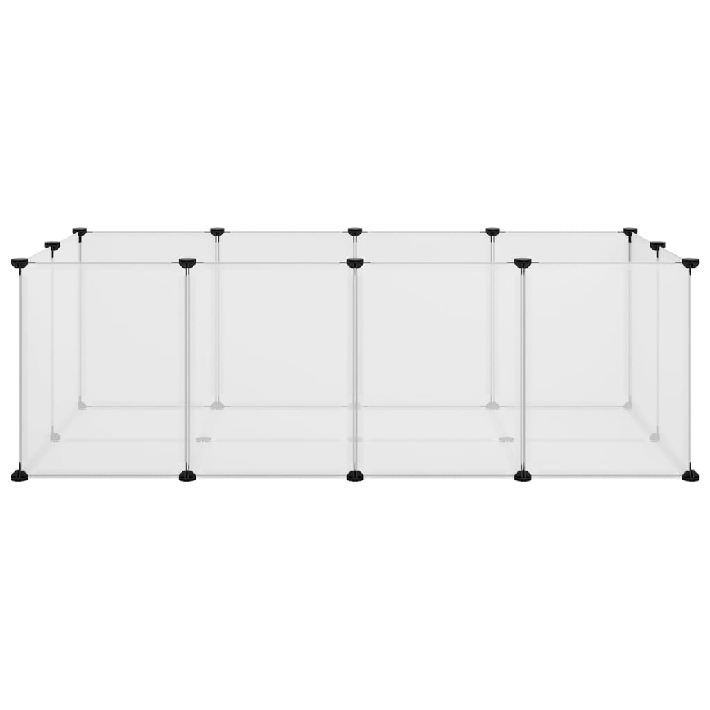 Dierenhok klein 144x74x46,5 cm polypropeen en staal transparant is nu te koop bij PeponiXL, paradijselijk wonen!