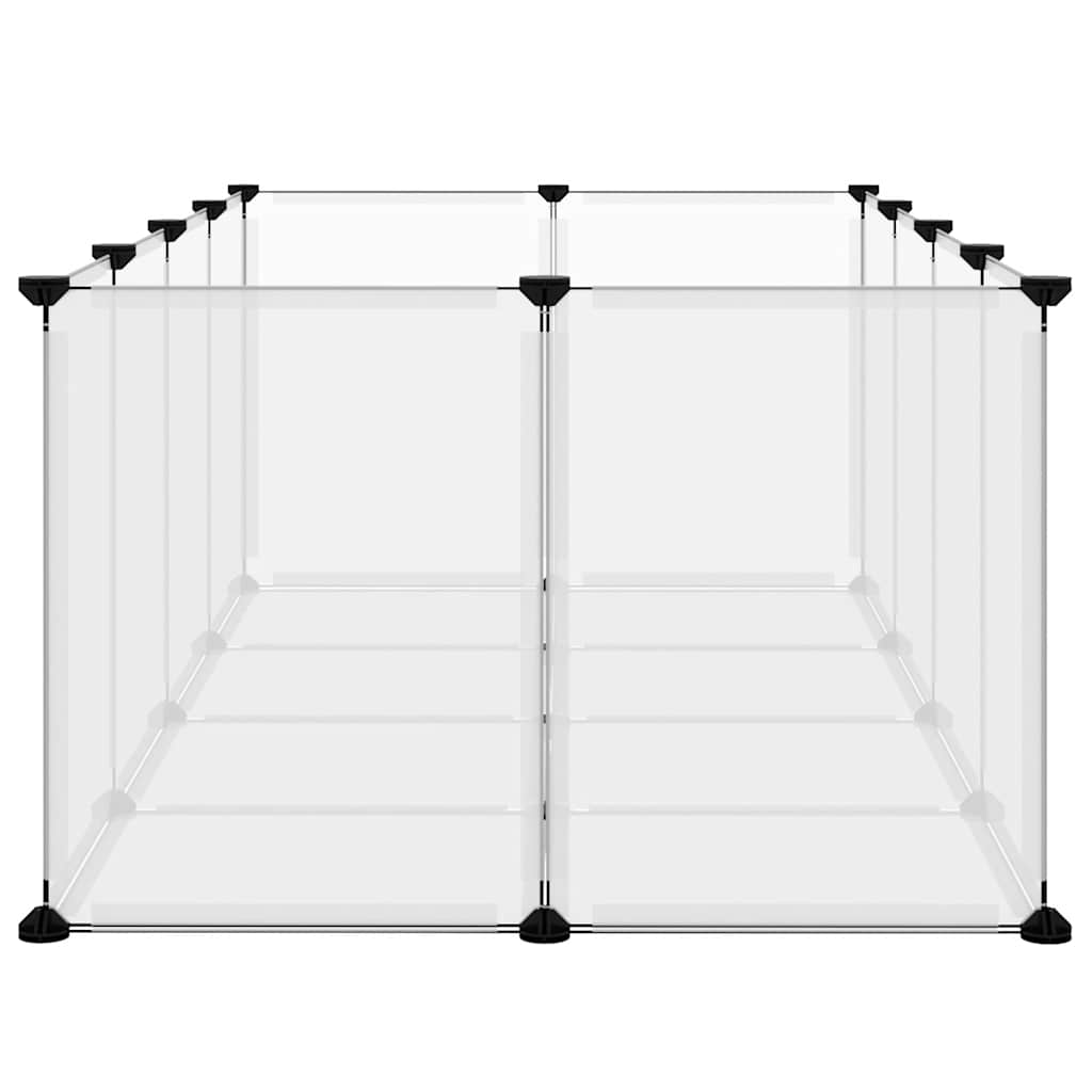Dierenhok klein 144x74x46,5 cm polypropeen en staal transparant is nu te koop bij PeponiXL, paradijselijk wonen!