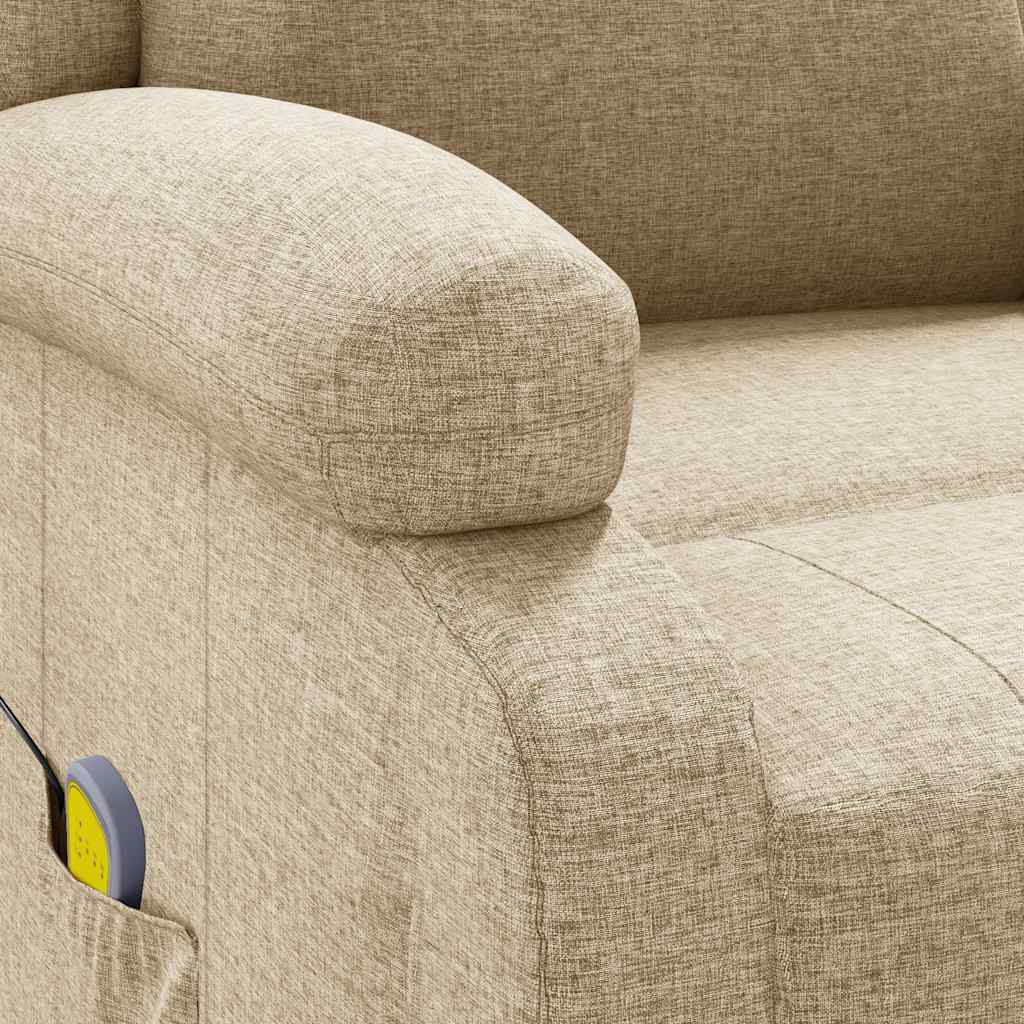 Massagestoel stof crèmekleurig is nu te koop bij PeponiXL, paradijselijk wonen!