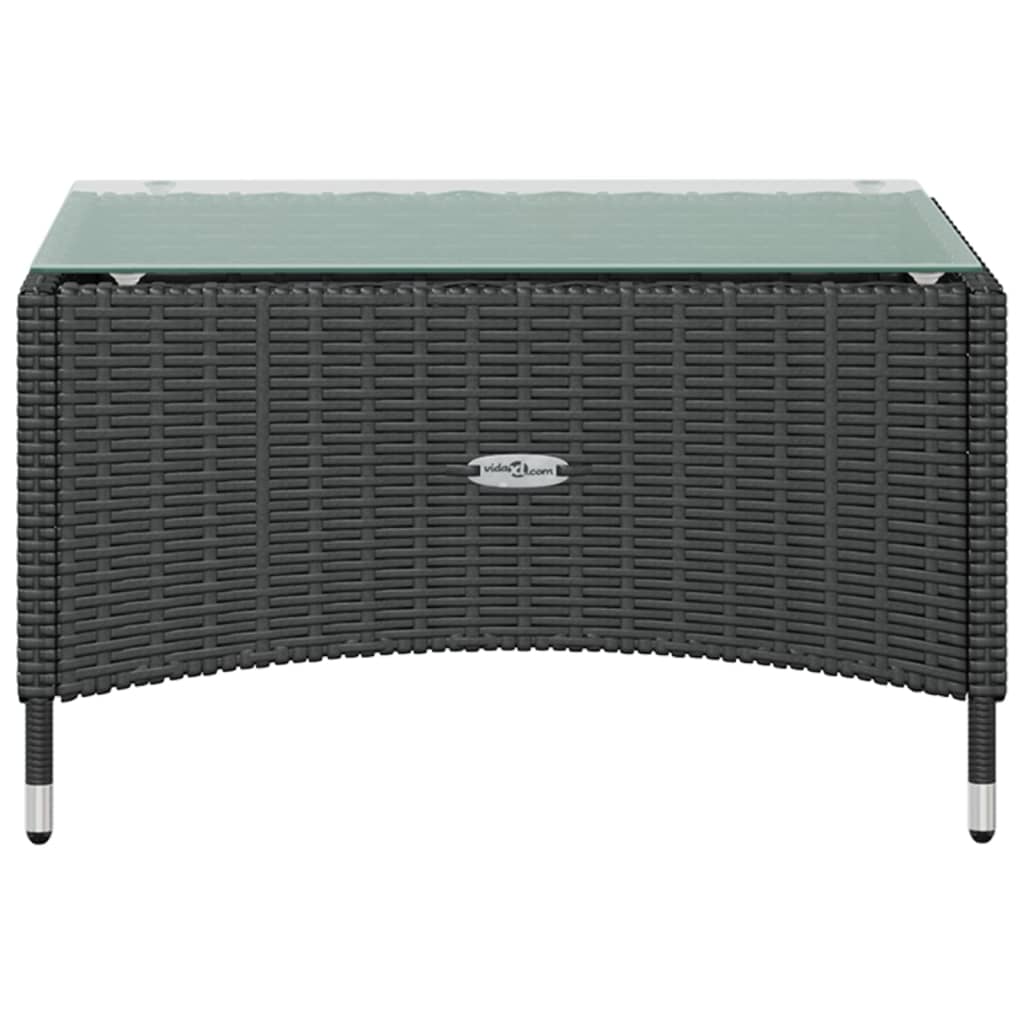 8-delige Loungeset met kussens poly rattan zwart is nu te koop bij PeponiXL, paradijselijk wonen!