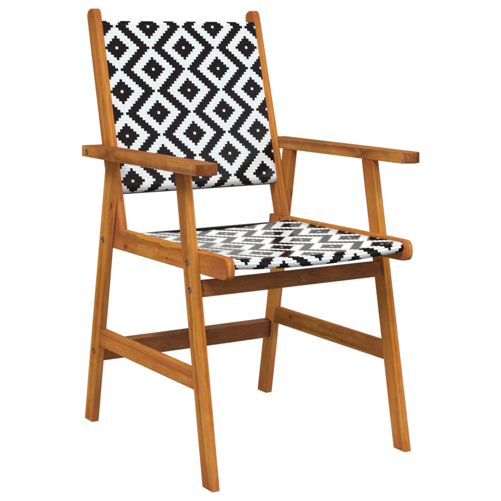 Tuinstoelen 8 stuks massief acaciahout is nu te koop bij PeponiXL, paradijselijk wonen!
