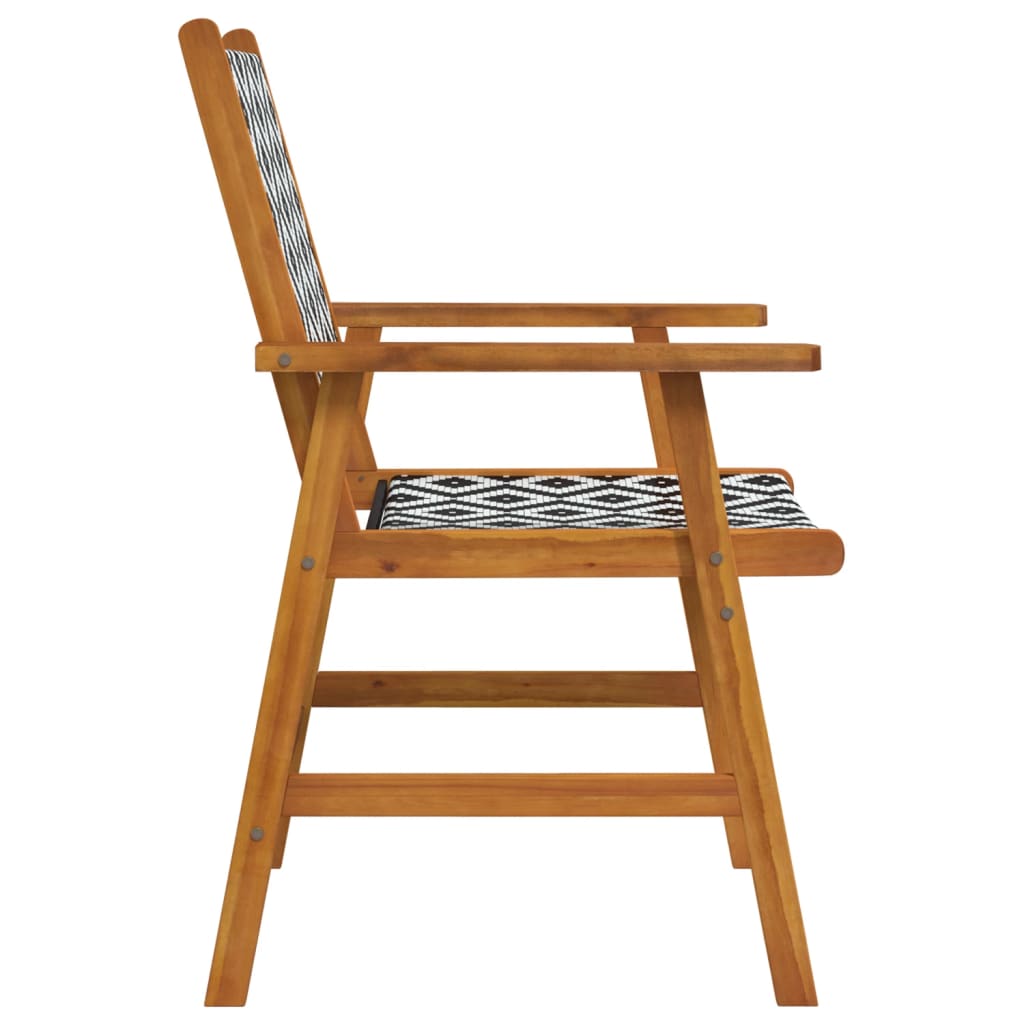 Tuinstoelen 8 stuks massief acaciahout is nu te koop bij PeponiXL, paradijselijk wonen!