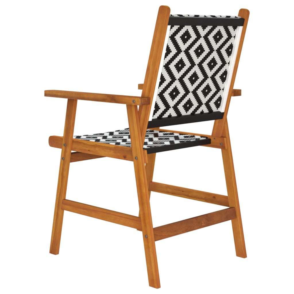Tuinstoelen 8 stuks massief acaciahout is nu te koop bij PeponiXL, paradijselijk wonen!