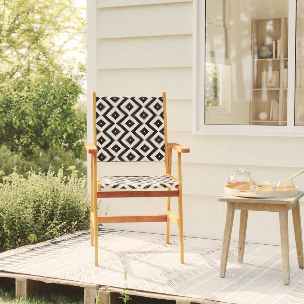 Tuinstoelen 8 stuks massief acaciahout is nu te koop bij PeponiXL, paradijselijk wonen!