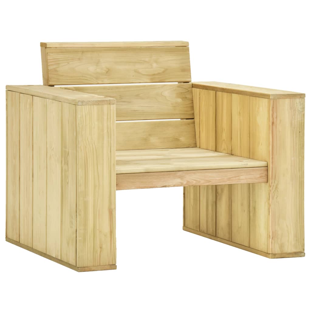 3-delige Loungeset geïmpregneerd massief grenenhout is nu te koop bij PeponiXL, paradijselijk wonen!
