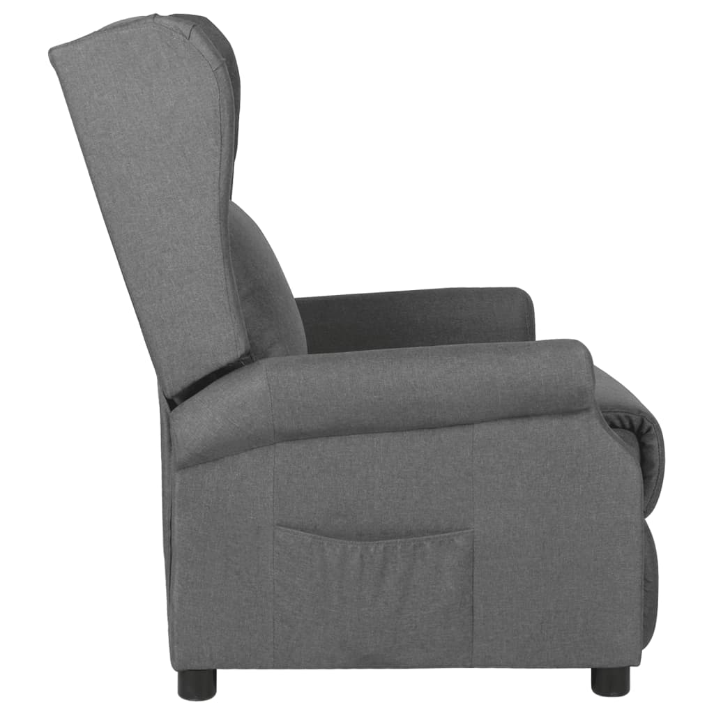 Fauteuil verstelbaar stof lichtgrijs is nu te koop bij PeponiXL, paradijselijk wonen!