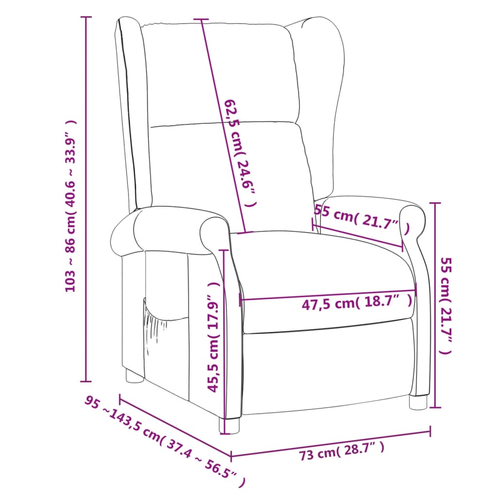 Fauteuil verstelbaar stof lichtgrijs is nu te koop bij PeponiXL, paradijselijk wonen!