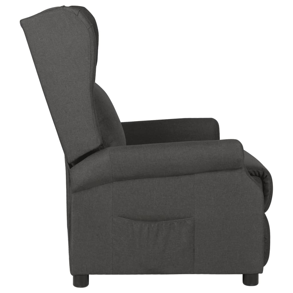 Fauteuil verstelbaar stof donkergrijs is nu te koop bij PeponiXL, paradijselijk wonen!