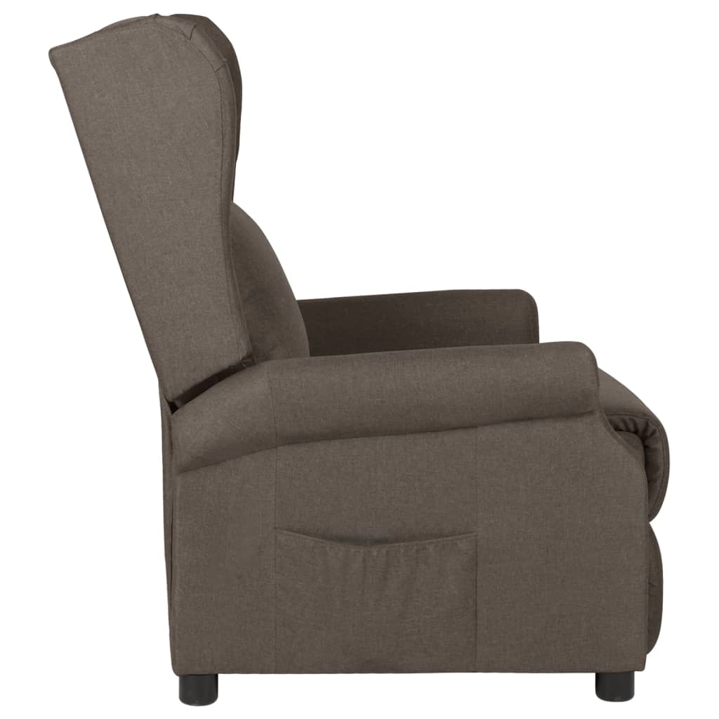 Fauteuil verstelbaar stof bruin is nu te koop bij PeponiXL, paradijselijk wonen!