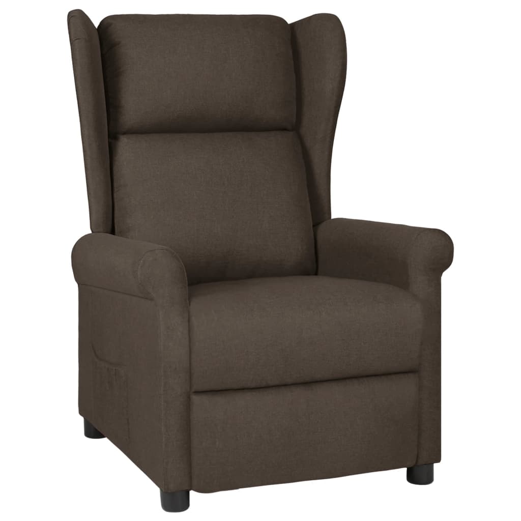 Fauteuil verstelbaar stof donkerbruin is nu te koop bij PeponiXL, paradijselijk wonen!