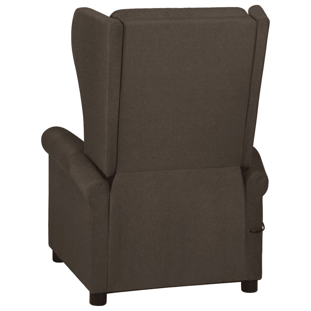 Fauteuil verstelbaar stof donkerbruin is nu te koop bij PeponiXL, paradijselijk wonen!