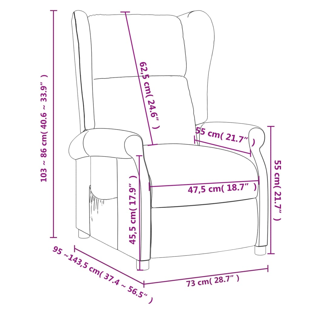 Fauteuil verstelbaar stof taupe is nu te koop bij PeponiXL, paradijselijk wonen!